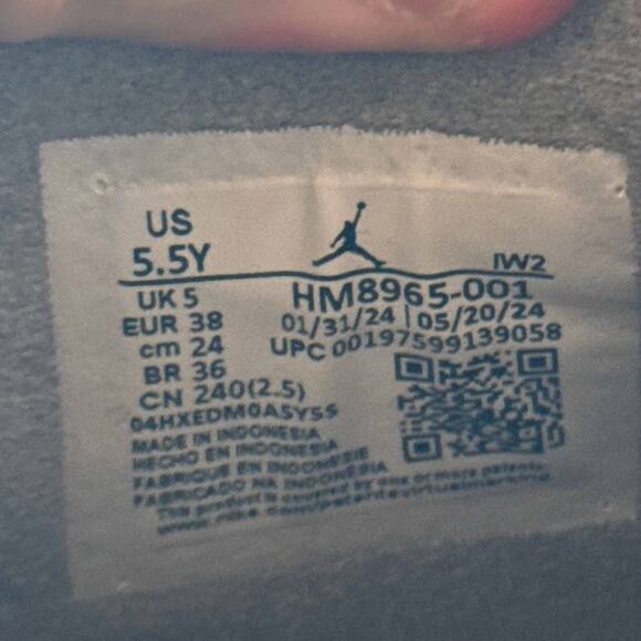 Size 5.5 - Nike Air Jordan 4 Retro SE GS Wet Cement Men's Shoes Ships Now - Picture 7 of 10